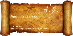 Agg Julianna névjegykártya